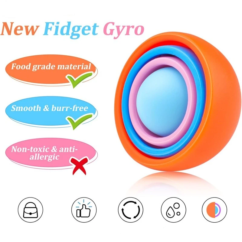 3D Rotation Ball Fidget Gyro Toy