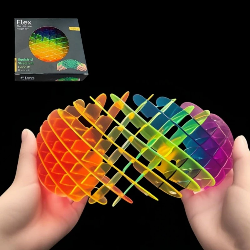 Rainbow Morf Fidget Worm Toy