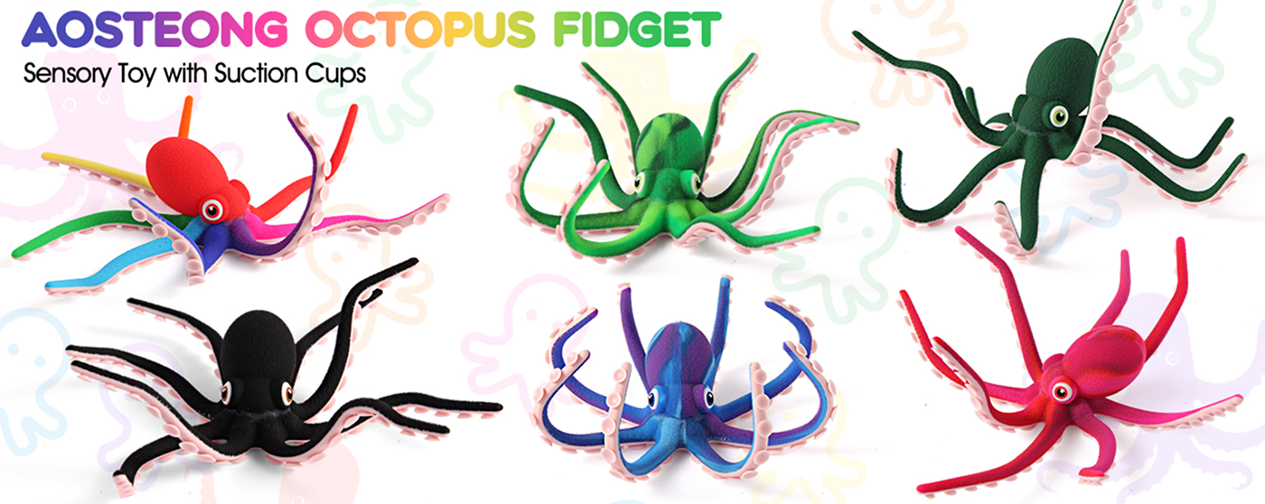 Amazon US Station Top Seller Reversible Octopus Fidget Toy Mass OEM Customization Project