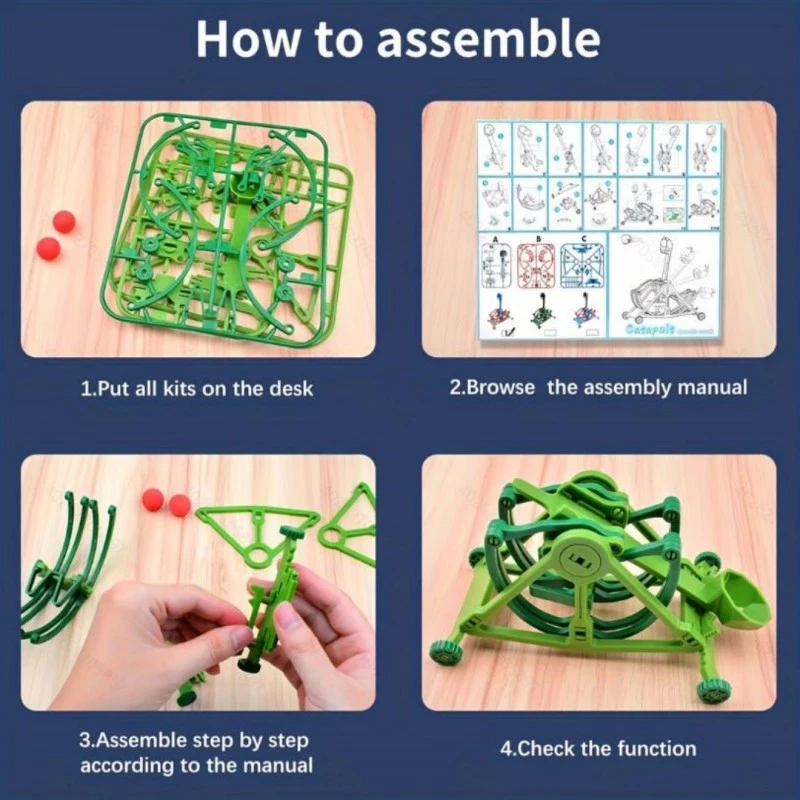 STEM Educational DIY Assembly Catapult Toy