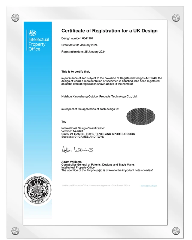 Obtained Patents